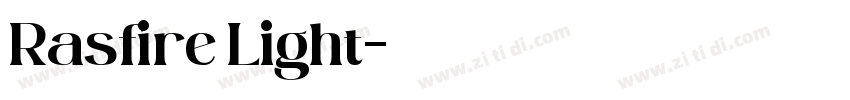 Rasfire Light字体转换